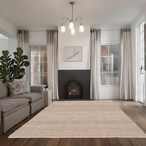 · REDEARTH · Jute Cotton Area Rug - 6'x9' Rectangular Rug, Sustainable Handwoven, Non-Shedding, Soft & Durable – Reversible, Neutral Tones for Home Décor in Living Room, Dining Room, Bedroom - Walmart.com