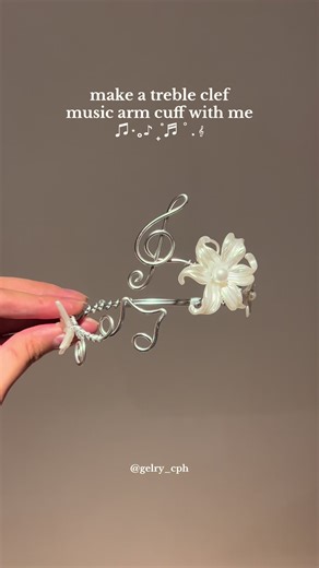 Create a Treble Clef Music Arm Cuff Tutorial