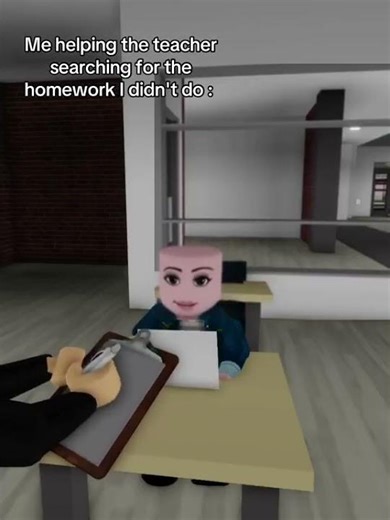 ROBLOX HELPING THE TEACHER SEARCHING FOR HOMEWORK #roblox #shorts #funny