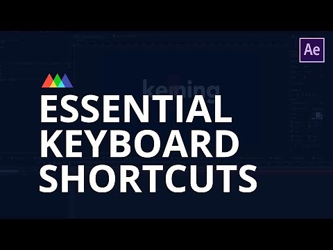30+ Essential Keyboard Shortcuts in After Effects