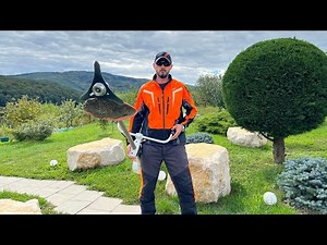 Stihl Fs 560-C with 350 mm brush knife.