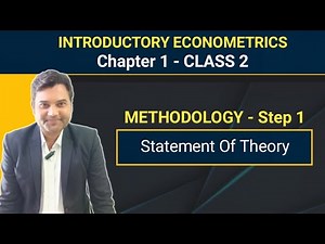 Econometrics Chapter 1 Class 2 | | Methodology Of Econometrics | BECC 110 | MECE 101
