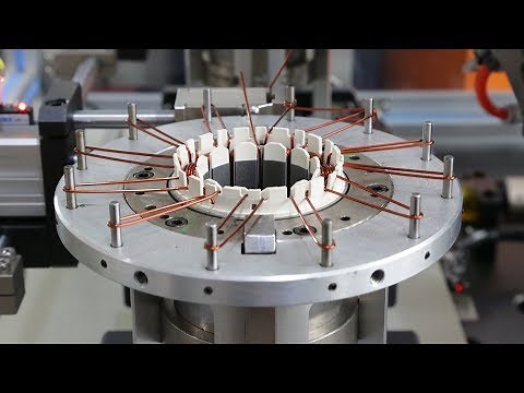 BLDC Motor Stator HOW IT'S MADE - How is the Inslot Stator Winding Working