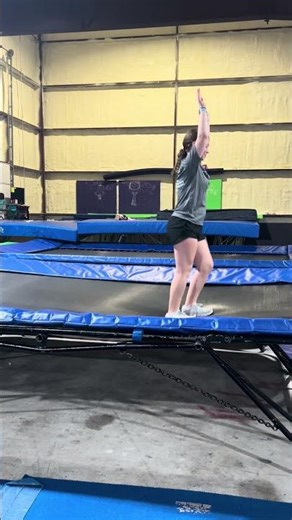 My first back handspring by myself that took me nine months to learn ￼