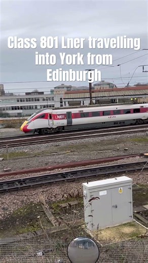 Class 801 Edinburgh-London Kings Cross entering York #trains #lner
