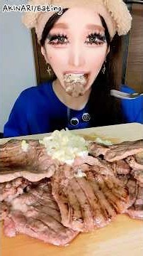 A man devouring beef tongue is so mouthwatering 🥩 #shorts #asmr #mukbang #chewingsounds #beeftongue
