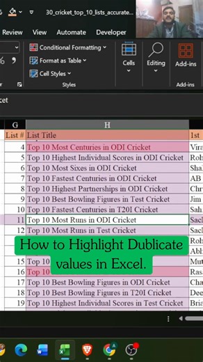 How to Highlight duplicate values in Excel 🤯 | Highlight duplicate values in Excel #excel #education