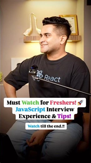 Freshers Must Watch! 🚀 JavaScript Interview Experience & Tips! #shorts