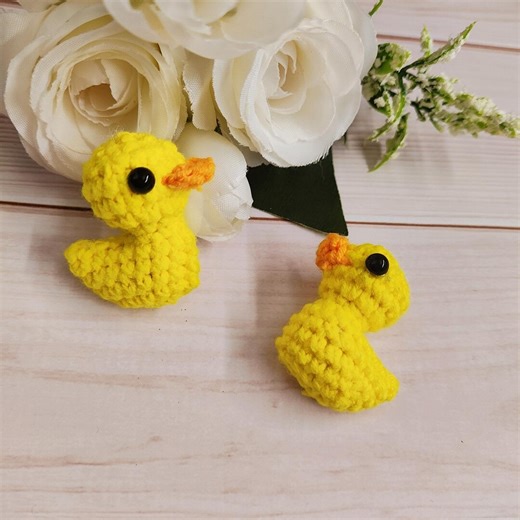 Handmade Crochet Duck Keychain With Custom Engraving, Personalized Cute Duck Bag Charm, Unique Handmade Gift for Duck Lovers, - Etsy