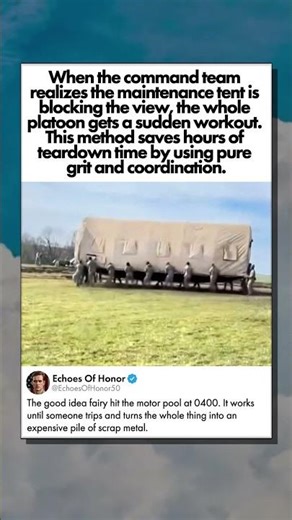 TACTICAL TENT RELOCATION DRILL