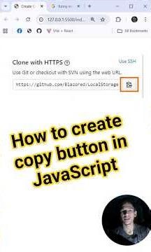 Create Copy Button in JavaScript / in 30 Seconds | Beginner Trick 🔥