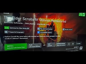 How To Download/Install The Elder Scrolls IV Oblivion Remastered On Xbox Series X/S (Game Pass User)