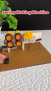 Spring Making Machine with Dc motor #youtubeshorts #dcmotor #motor #machinery #motorproject #fbvideo #fbreels #facebook | Xarat Rabha