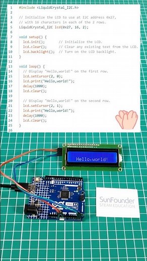 LCD Display with Arduino #arduino #diy #programming