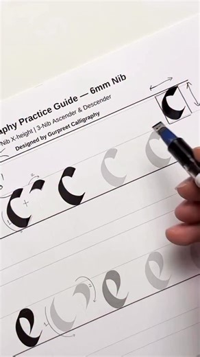 10K views · 80 reactions | Learn italic Calligraphy with, #art #calligraphy #love #learn | Gurpreet Singh GP | Facebook