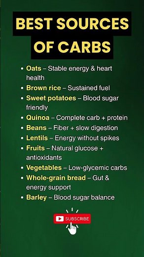 10 Best Sources of Carbs