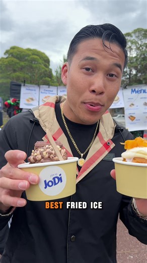Fried ice cream balls 🤤 How tf can you go wrong with this ?? This shit was hitting the spot, should’ve tried the biscoff flavour aswell This new vendor is taking over the Auckland night markets. Sus them out @MadebyJoDi