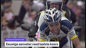 VIDEO - Eeuwige aanvaller Thomas De Gendt heeft zijn laatste koers gereden | sporza