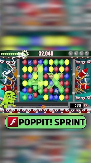 Poppit! Sprint - Game of the Day! #gaming #flashgames