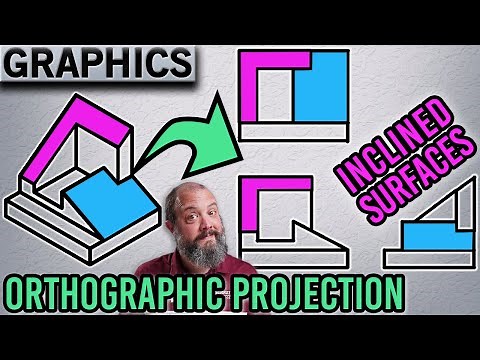 How to Draw Orthographic Views with Tricky Angled Surfaces