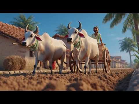 Indian Village Farming Life Animation | Hard Work, Hope & Simplicity