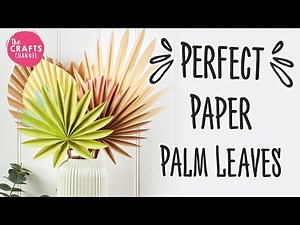 Paper Palm Leaves: Simple DIY Craft Tutorial