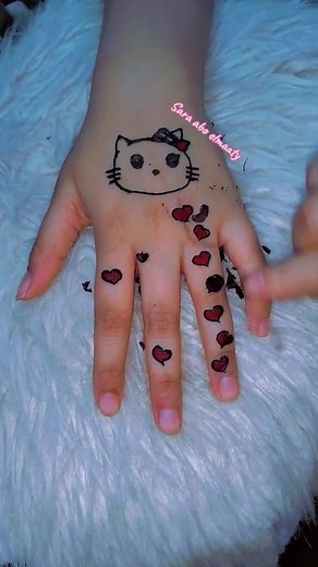 أفضل رسومات حنة للأطفال للعيد