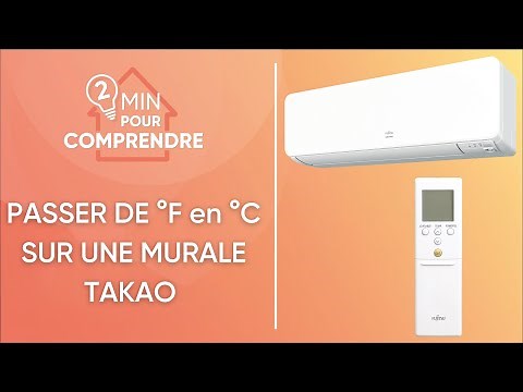 Comment changer l’unité de température de ma télécommande Atlantic Fujitsu en passant de °F à °C ?