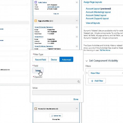 How to dynamically change component visibility on the record page in your org?