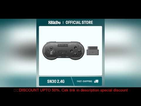 8BitDo SN30 2.4G Wireless Gamepad for Original SNES/SFC