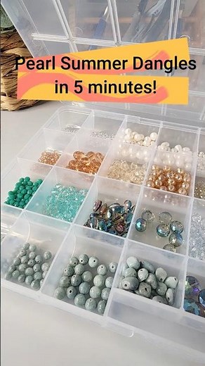 How to make pearl earrings with beads in 5 minutes!