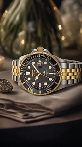 Two‑tone classic with dive DNA. The Invicta Pro Diver 30023 pairs a 43mm steel case with a gold‑and‑steel bracelet and black dial, delivering that timeless diver look with everyday quartz reliability. ⚙️ Precise PC32 quartz movement from for set‑and‑forget accuracy. 📏 43mm stainless steel case with 11.3mm profile for a balanced, all‑day fit. 🔗 Two‑tone gold and steel 22mm bracelet with fold‑over safety clasp for a secure, dress‑ready finish. ◾ Black metal dial and black‑and‑gold bezel for that