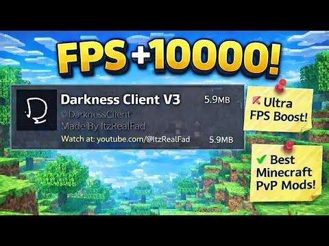 Darkness Client V3 For MCPE 1.21+ (NO LAG + Smooth Gameplay)