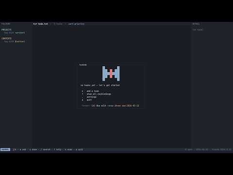Tuxedo, a lightweight task management tui