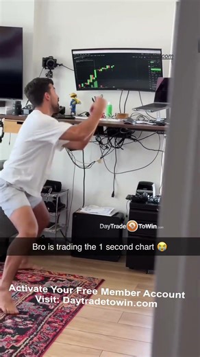 When You Try Trading a 1-second Chart #trading #tradesetup