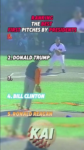 Ranking the Best First Pitches by Presidents