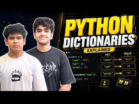 Python Dictionaries Explained | Complete Beginner Tutorial