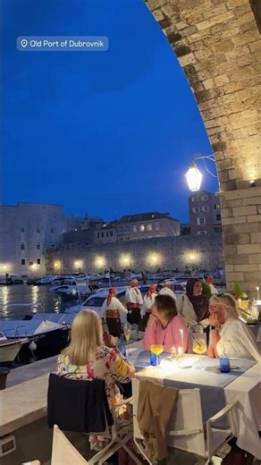 Avani Gregg eating well in Dubrovnik
