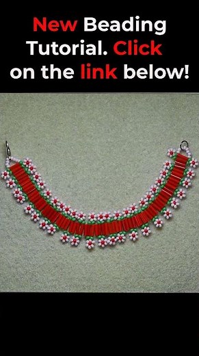 EASY Flower Bugle Beads Bracelet #beadingtutorials #bugle beads #flowerbracelet