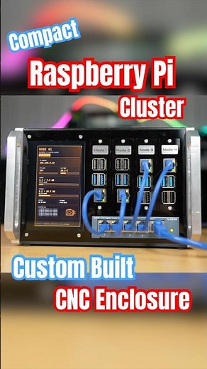 I Built a Raspberry Pi Cluster That Fits in My Hand - Makera Z1 CNC #raspberypi #makera #techtok