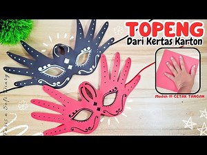 Cara Mudah Membuat Topeng dari Kertas || Topeng Bentuk Tangan || Seni Rupa Kurikulum Merdeka