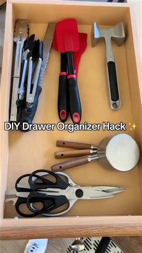 DIY Drawer Organizer ✨ Easy Home Fix #shorts #DIYhome #organization