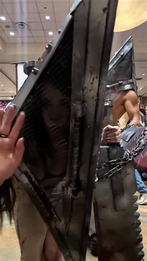 Coscrafters on Instagram: "The Pyramid Head from Silent Hill looks absolutely terrifying and powerful — such an iconic and stunning design! 💀🔥#cosplay #handmade #cosplayer #cosplayers #silent hill#pyramid"