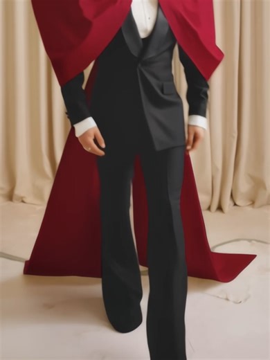 Elegant Satin Cape Bow for Stylish Party Attire