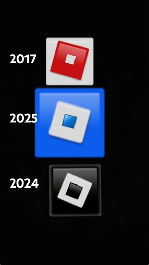 2017-2025 Roblox logos