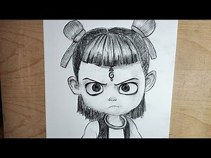 How to Draw Nezha | easy step by step | Easy anime drawing ideas for beginners | Ne Zha 2