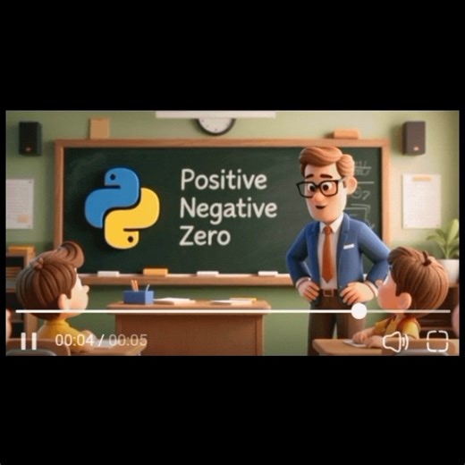 Positive, Negative or Zero in Python | If-Else Practical | Python for Beginners #PythonPractical