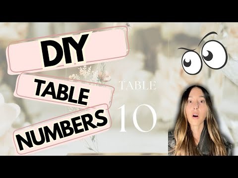 Pinterest-Worthy DIY Table Numbers That Look EXPENSIVE (But Aren’t) 💛