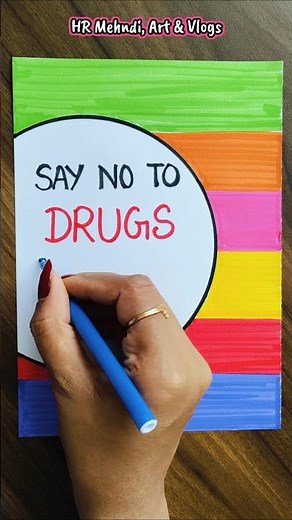Say No to Drugs Drawing–International Day against drug abuse #shorts #viralvideo #saynotodrugs #draw