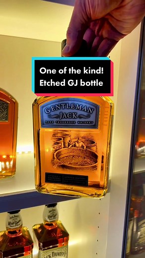 70/100 Uniquely etched and very rare Gentleman Jack bottle from 2013 #jackdanielsbar #jackdanielscollection #jackdanielscollector #collectorsitem #whiskey